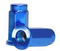 16 Blue Flat Seat Lug Nuts 10x1.25 For ATV UTV SxS 14mm Hex