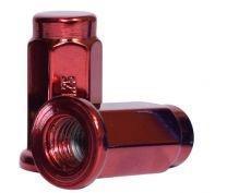 16 Red Flat Seat Lug Nuts 10x1.25 For ATV UTV SxS 14mm Hex