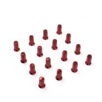 16 Red Flat Seat Lug Nuts 10x1.25 For ATV UTV SxS 14mm Hex