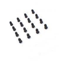 16 Black Bulge Acorn Lug Nuts 10x1.25 For ATV UTV SxS 14mm Hex