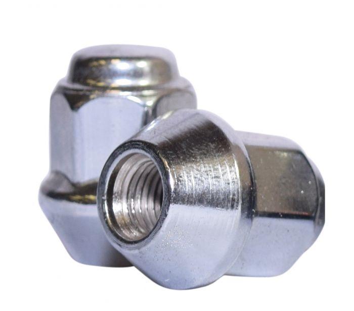 16 Chrome Bulge Acorn Lug Nuts 3/8 For ATV UTV SxS 17mm Hex