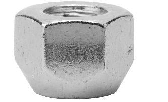 Standard Open End Acorn Lug Nuts 7/16-20 Chrome 3/4" Hex 0.55" Tall