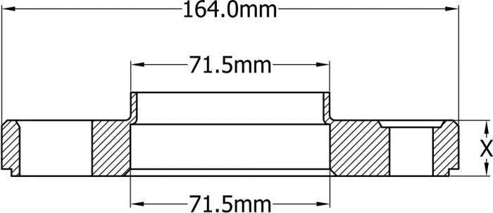 Wheel Spacers 5x130 5mm 71.5mm Hub Centric fits Porsche VW Audi