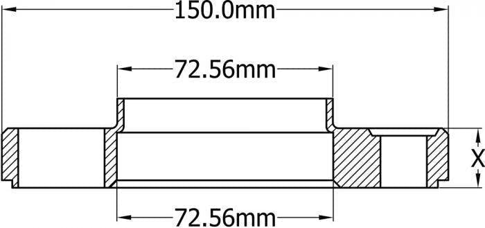 Wheel Spacers 5x120 17mm 72.6mm Hub Centric fits BMW