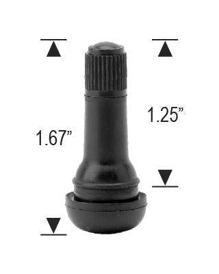 Valve Stem - Rubber TR413 Tubeless Tire Valves