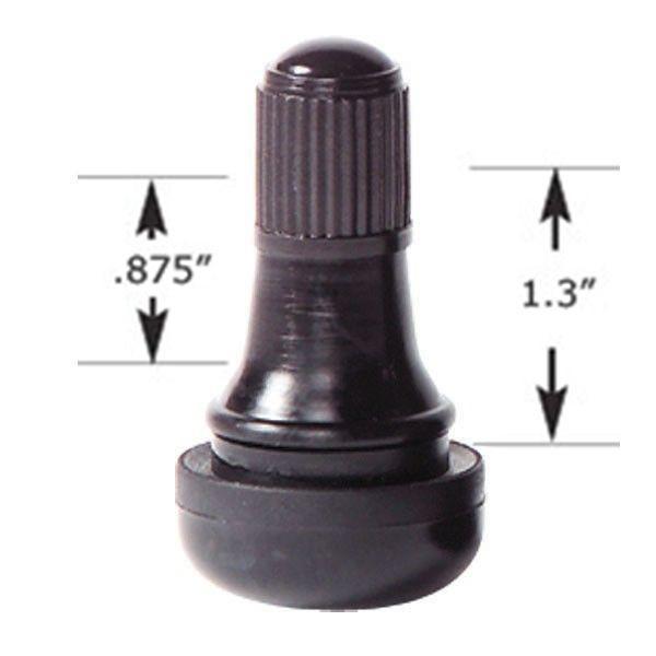 Valve Stem - Rubber TR412 Short Tubeless Tire Valves