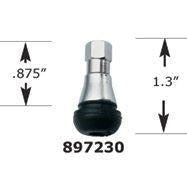 Valve Stem - Rubber TR412C Short Chrome Sleeve Tubeless Tire Valves