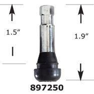 Valve Stem - Rubber TR414C Chrome Sleeve Tubeless Tire Valves