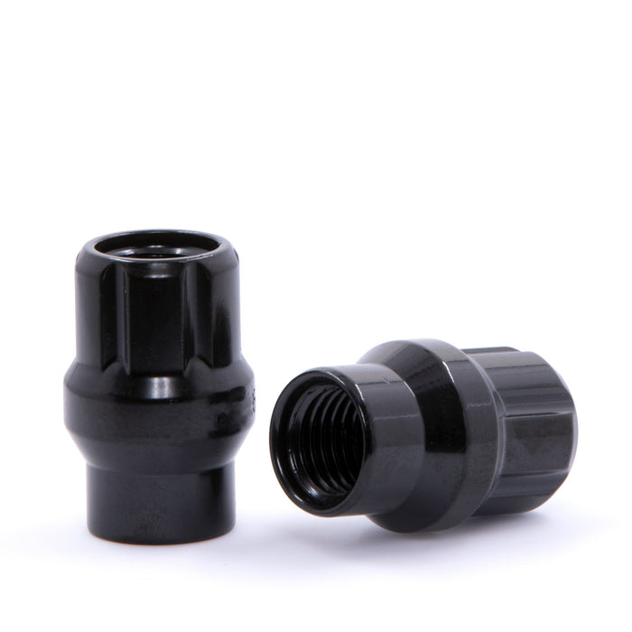 Spline ET Open End Bulge Acorn Lug Nut 1/2-20 Black