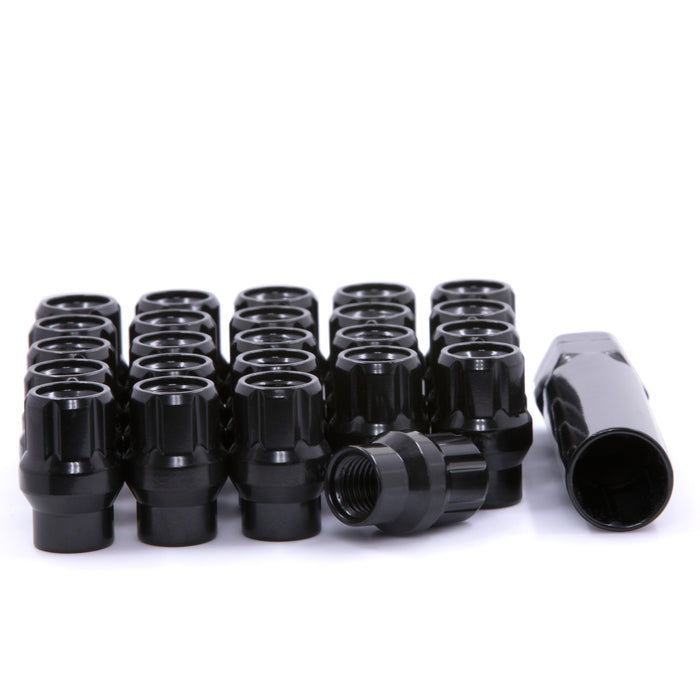 Spline ET Open End Bulge Acorn Lug Nut 7/16-20 Black