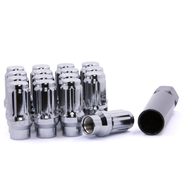 Spline ET Tuner Bulge Acorn Lug Nut 1/2-20 Chrome