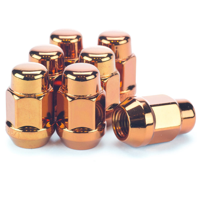 Bulge Acorn Lug Nut 12x1.5 Orange 3/4" Hex