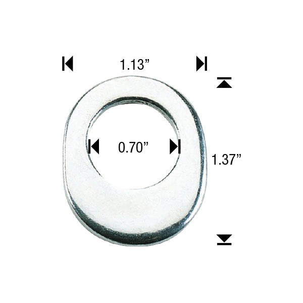 20 ET Washers - Flat Style - Offset Hole