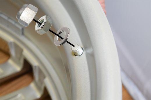 Inner Lip Valve Adapter with Loop TPMS Mount - Set of 4