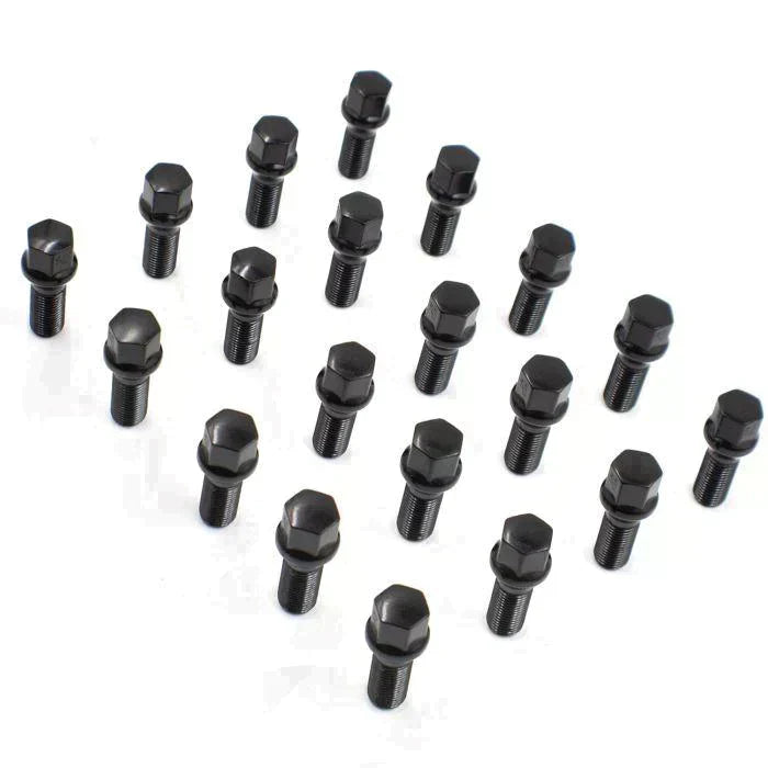 Lug Bolts 14x1.5 Black Conical Stud Bolt 33mm Shank