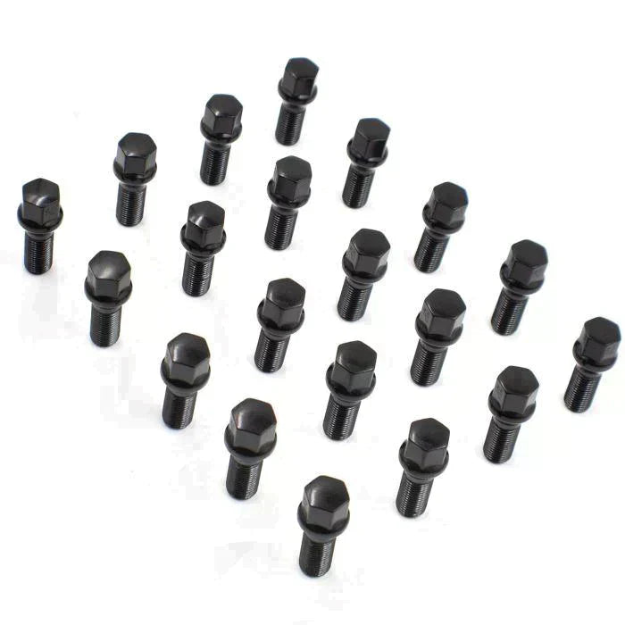 Lug Bolts 14x1.5 Black Conical Stud Bolt 40mm Shank