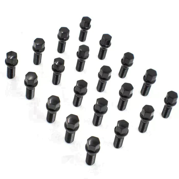 Lug Bolts 14x1.5 Black Conical Stud Bolt 45mm Shank