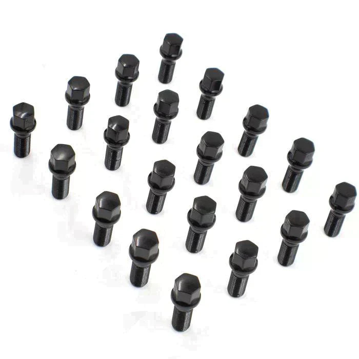 Lug Bolts 14x1.25 Black Conical Stud Bolt 40mm Shank