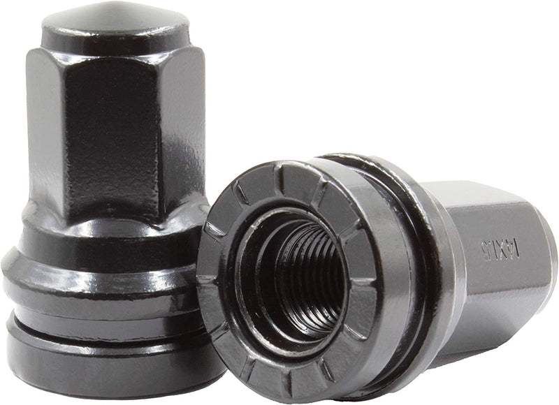 32 Black Lug Nuts fits 2017-2024 Ford F250 F350 Super Duty Replaces HCPZ-1012-B