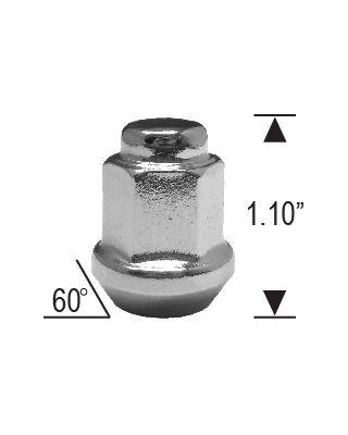 ATV UTV SxS 10x1.25 Bulge Acorn Lug Nuts 17mm Hex Pack of 16