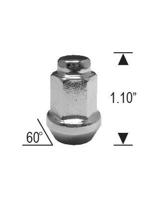 ATV UTV SxS 3/8 Bulge Acorn Lug Nuts 14mm Hex Pack of 16
