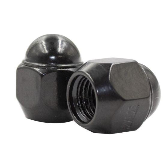 Lug Nuts Acorn Conical 12x1.25 Black Factory Style Replacement for Subaru
