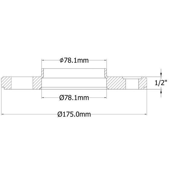 Wheel Spacers 6x5.5 15mm 78.1mm Hub Centric fits Chevrolet GMC 1500