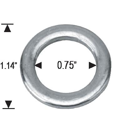 Duplex XL Mag Lug Nuts 9/16-18 Chrome 1.0" Shank 0.75" Diameter 7/8" Hex with Washers