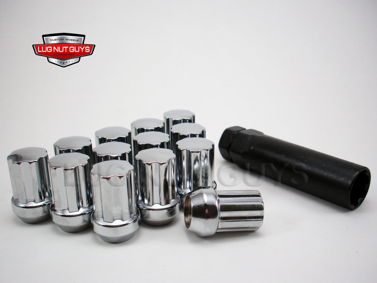 Spline Acorn Lug Nuts 1/220 Chrome 1.5" Tall Lug Nut Guys