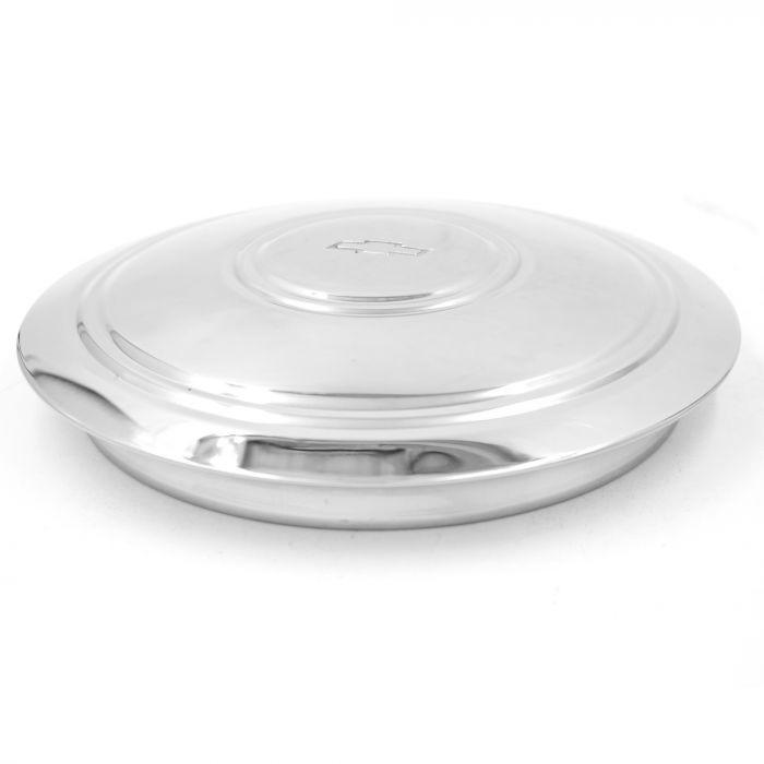 Cap - Police Style Stainless Steel 8" Rally Cap for Ralley Wheel (6.75" Ring)