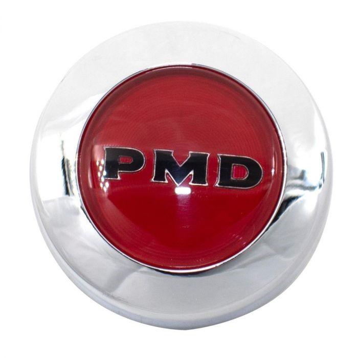 Cap - PMD Logo Black on Red for Pontiac Ralley II Wheel