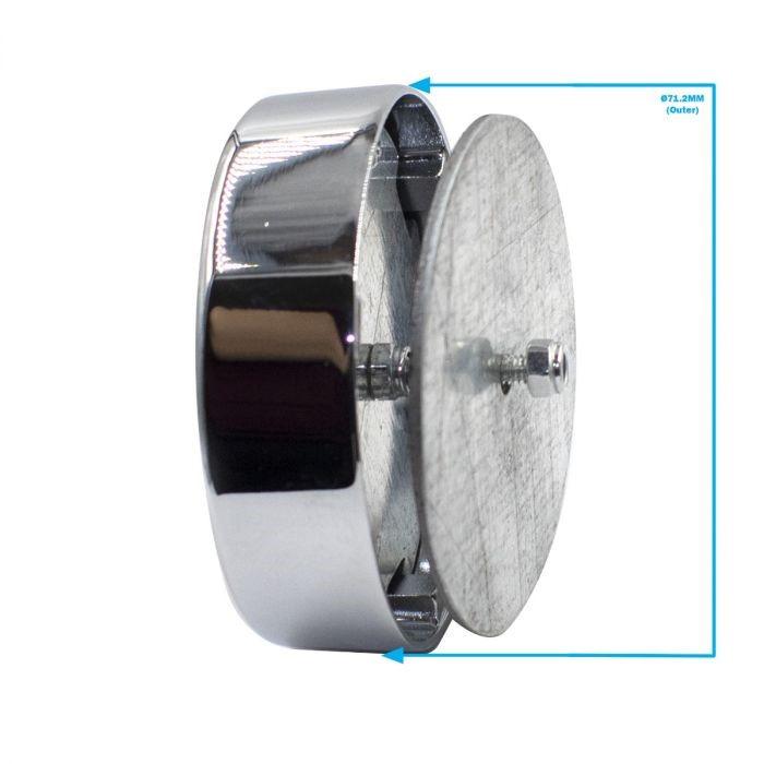 Cap - PMD Logo Black on Red for Pontiac Ralley II Wheel