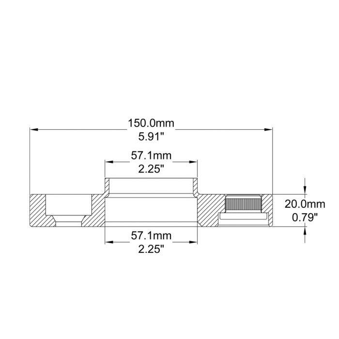 Wheel Adapters - Converts 5x100 to 5x112 - 20mm Hub Centric Bolt On with Chrome Bolts