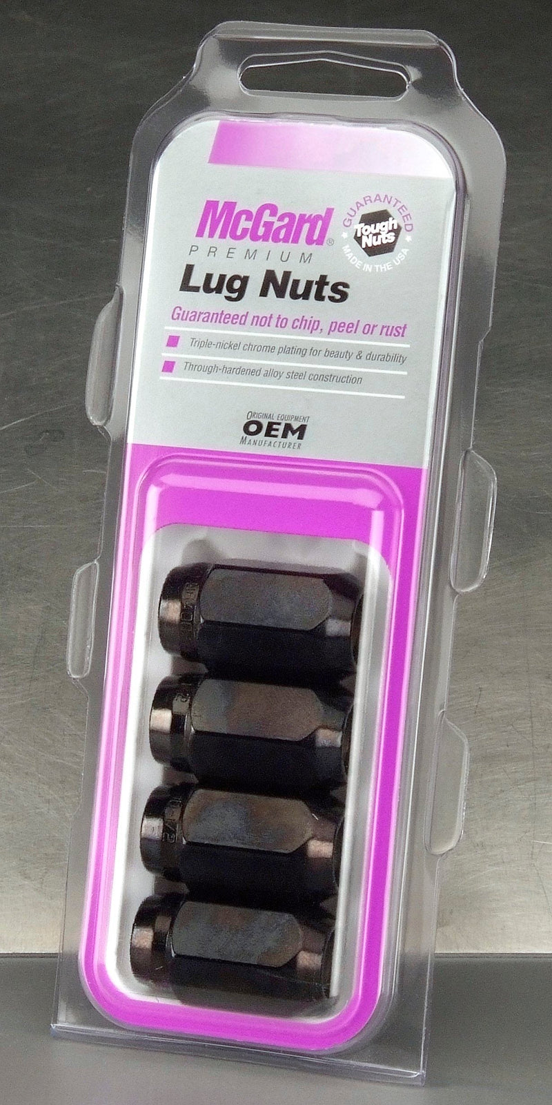 McGard No Rust Bulge Acorn Lug Nut 1/2-20 Black 13/16" Hex