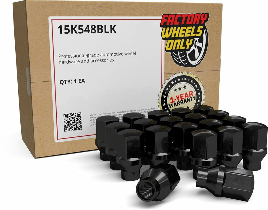 Lug Nuts 14x1.5 Black ET OE Style Replacement Fits Many Dodge, Ram, Jeep and GM Cars and Trucks