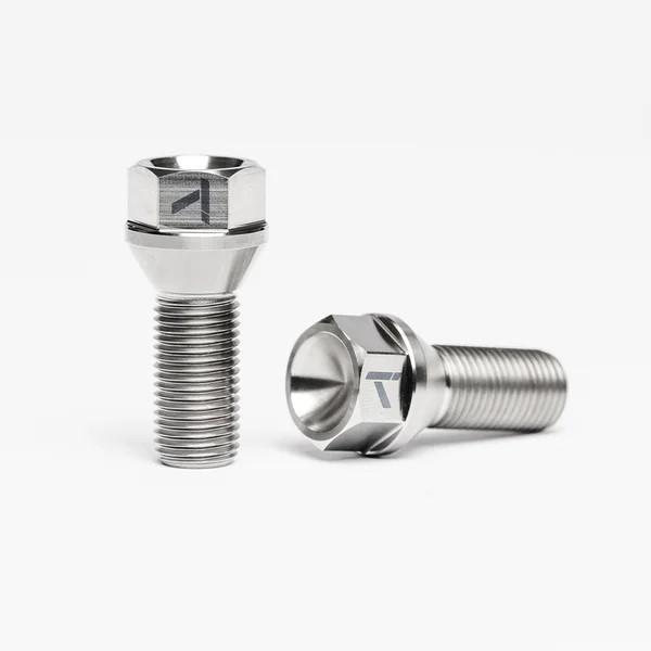 TIKORE SK28 Titanium Lug Bolts 14x1.5 Conical Stud Bolt 28mm Shank Pack of 20