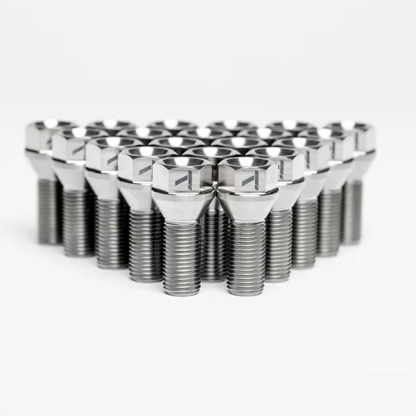 TIKORE SK28 Titanium Lug Bolts 12x1.5 Conical Stud Bolt 28mm Shank Pack of 20