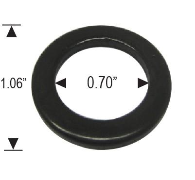 20 Standard Mag Washers - Black - Centered Hole