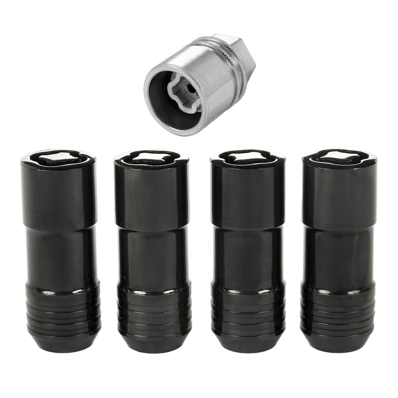McGard 24208 Locking Lug Nut Set - 14x2 Cone Seat - Black