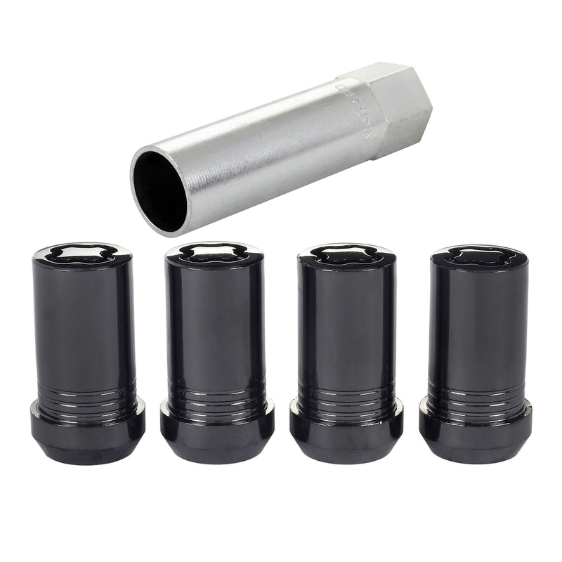 McGard 25116 Tuner Locking Lug Nut Set 14x1.5 Cone Seat 1.65" Tall - Black