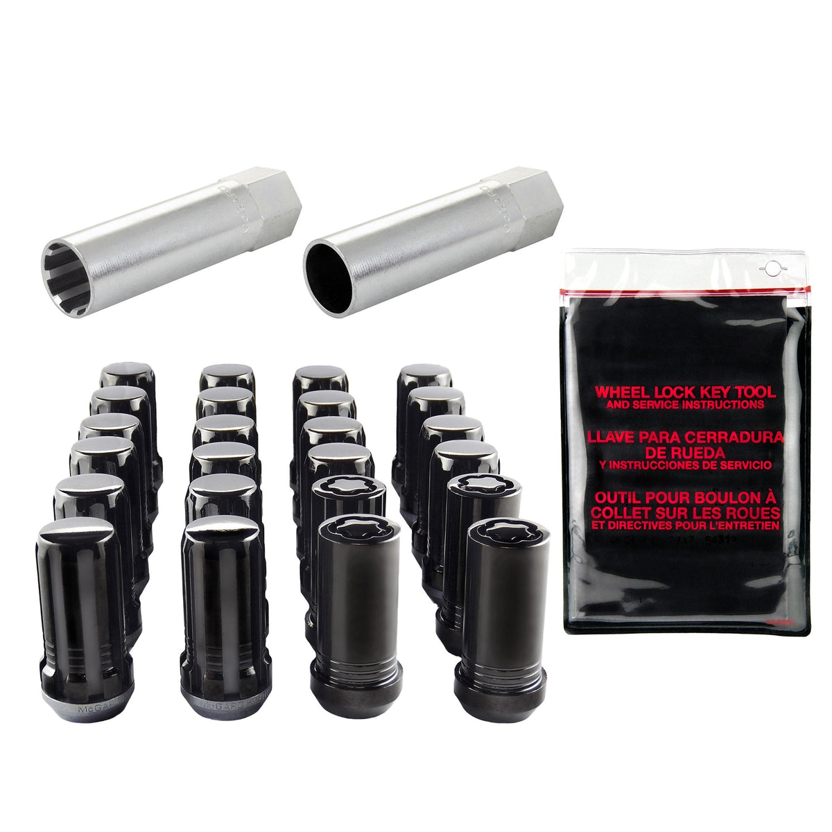 McGard 65610BK Wheel Install Set 14x1.5 Spline Drive Black — Lug