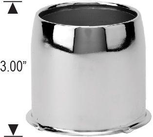 Chrome Center Caps Dome Open Style 3.18" Wheel Bore
