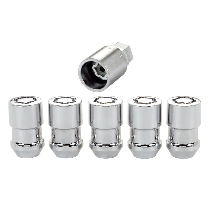 McGard Wheel Locks Chrome 1/2-20 Dual Hex 3/4" & 13/16" 5 Lock Pack 24538