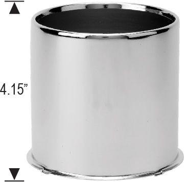Chrome Center Caps Open End Style 4.25" Wheel Bore