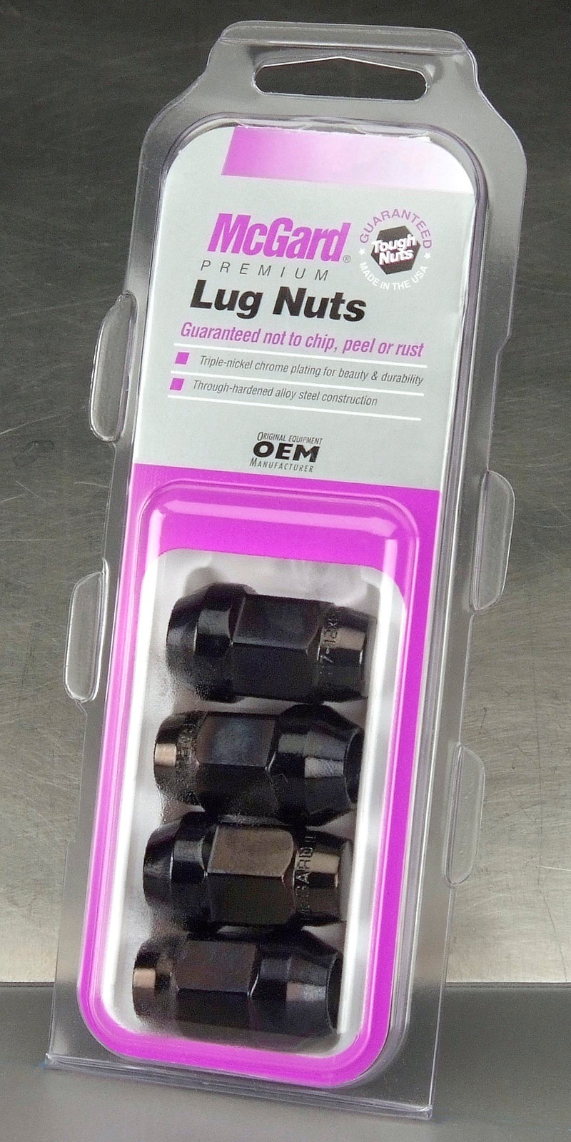 McGard No Rust Bulge Acorn Lug Nut 1/2-20 Black 3/4" Hex