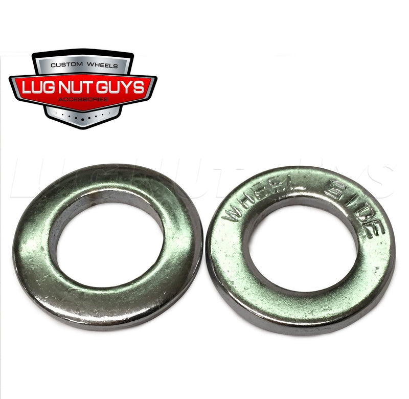 Chrome Mag Lug Nuts 7/16-20 Flat Top .33" Short Shank