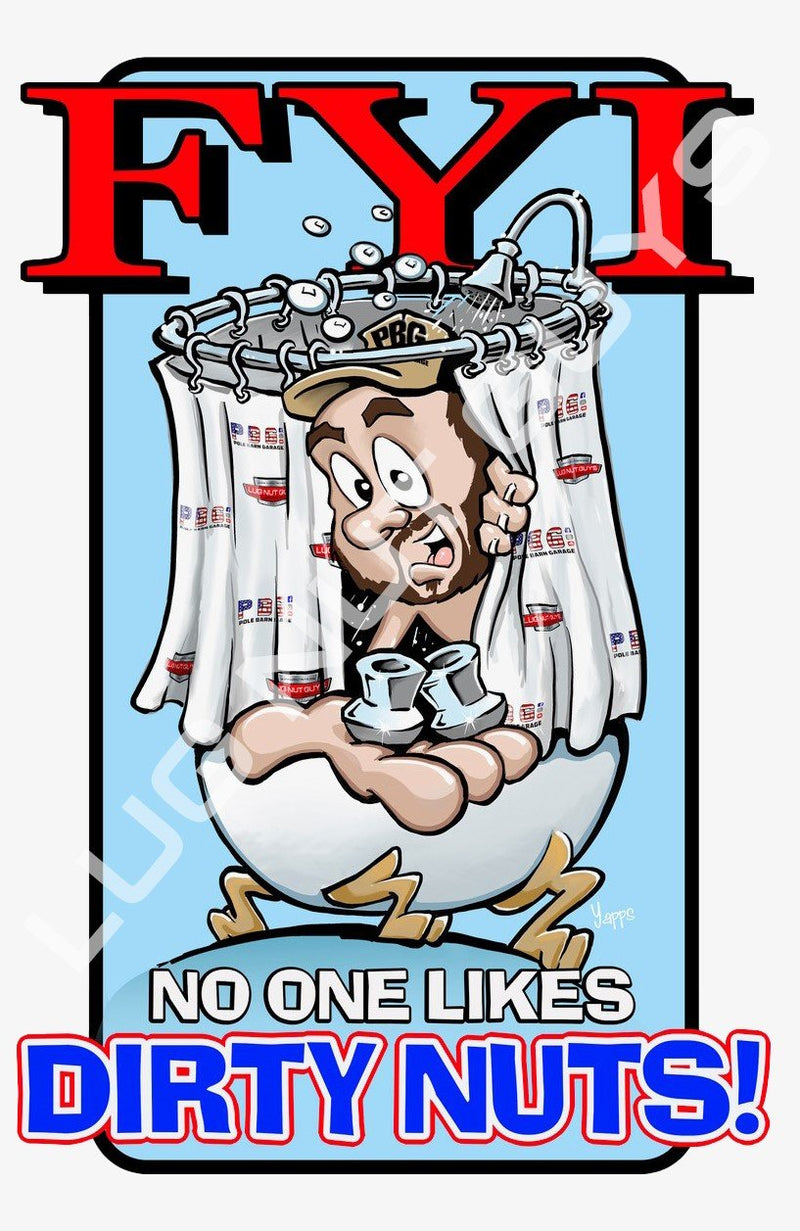 No One Likes Dirty Nuts! Toolbox & Refrigerator Magnet from Lug Nut Guys & Pole Barn Garage