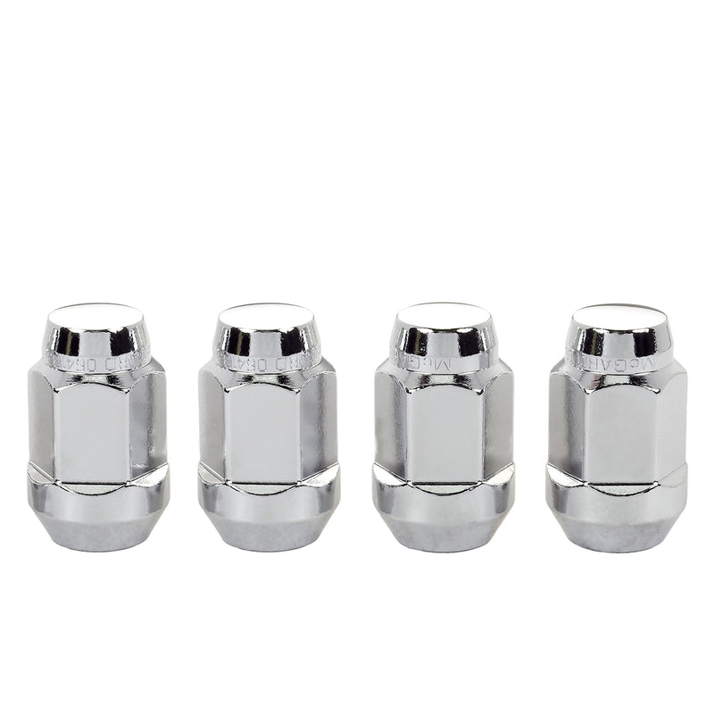 McGard No Rust Chrome Bulge Acorn Lug Nuts 14x1.5 Replaces OE Lugs on GM, Dodge, Jeep & Ram Vehicles