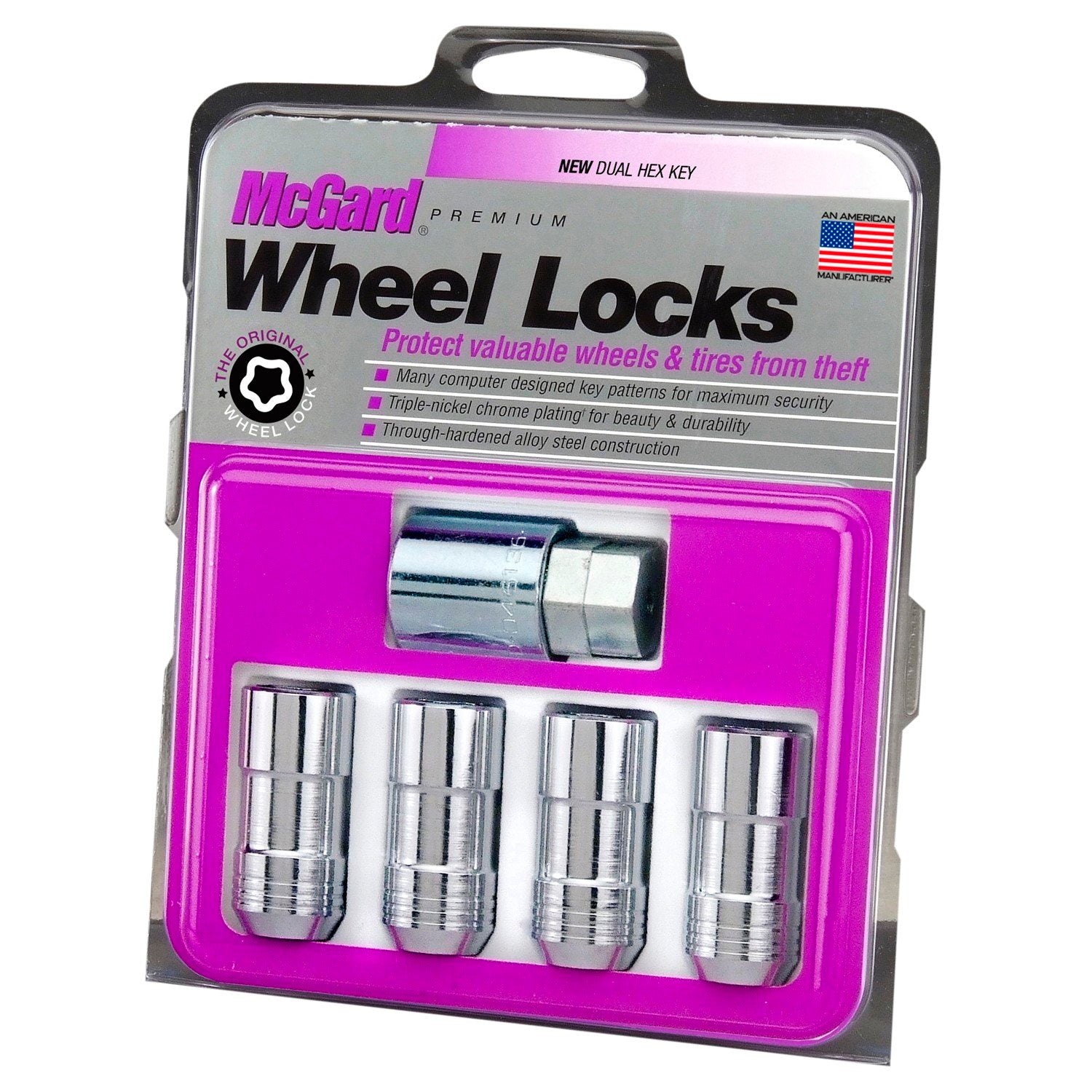 McGard 24210 Locking Lug Nut Set - 14x1.5 Cone Seat - Chrome