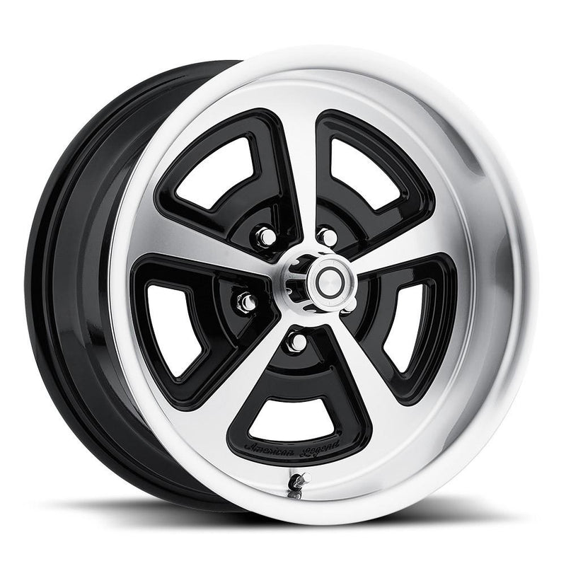 17" Inch American Legend Sprinter 5x4.5" +6mm Machined/Black Wheel - Staggered Set 2x 17x7 & 2x 17x8